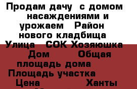 Продам дачу. с домом , насаждениями и урожаем › Район ­ нового кладбища › Улица ­ СОК“Хозяюшка“ › Дом ­ 30 › Общая площадь дома ­ 20 › Площадь участка ­ 900 › Цена ­ 350 000 - Ханты-Мансийский, Нижневартовск г. Недвижимость » Дома, коттеджи, дачи продажа   